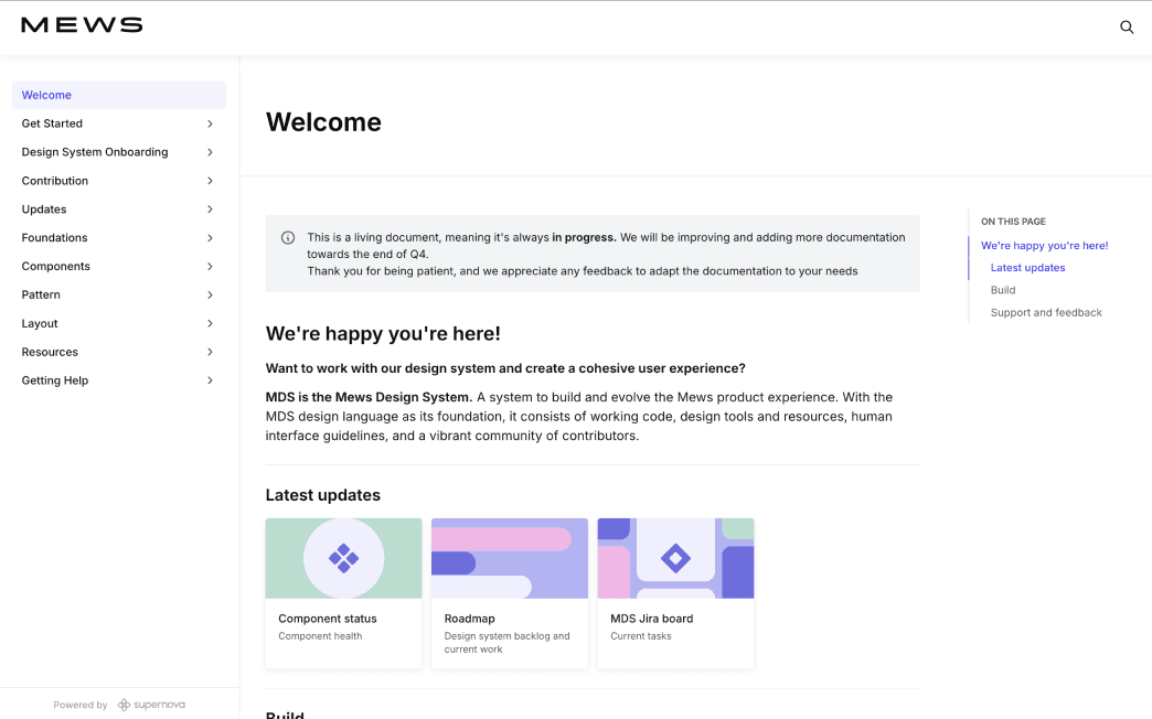 MEWS design system