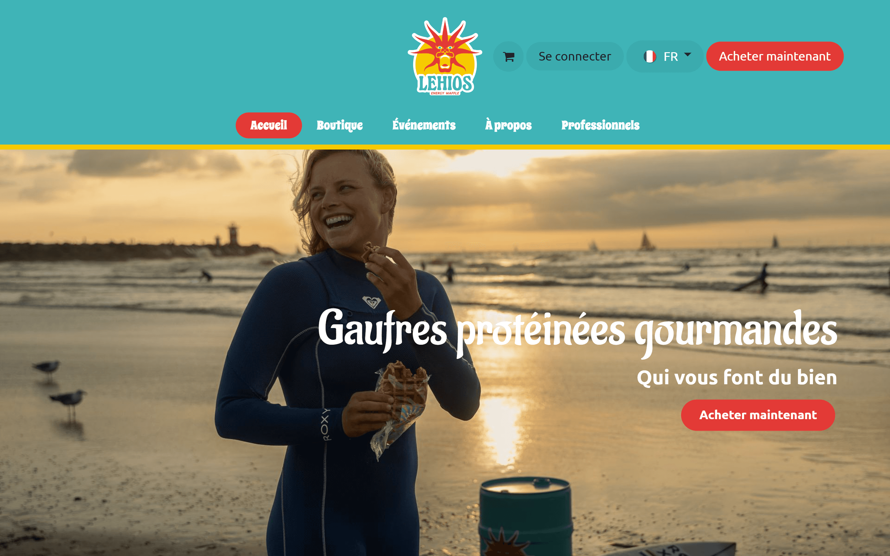 Header sur site e-commerce