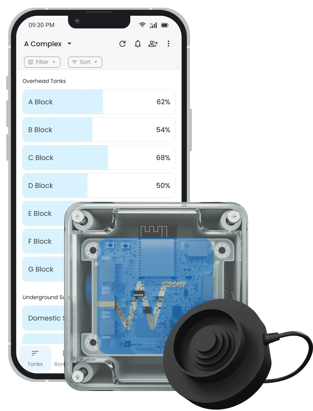 Waltr A - Wireless Water Level Montior Device