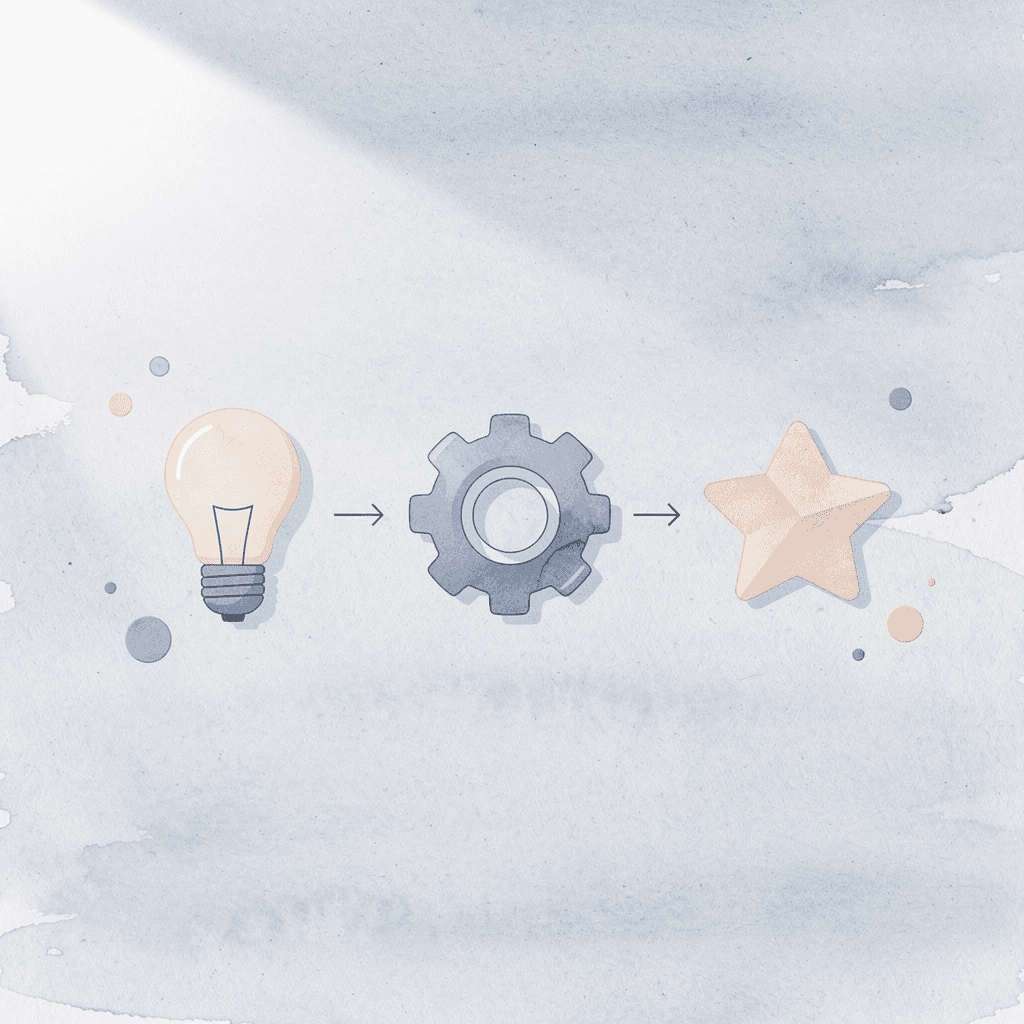Three icons representing transparency, reliability, and flexibility