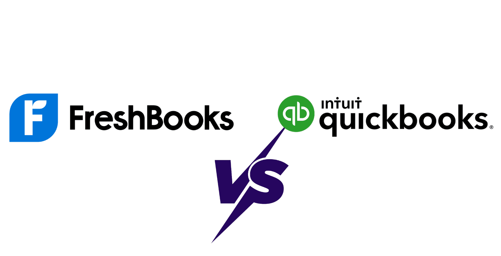 Freshbooks vs Quickbooks logos