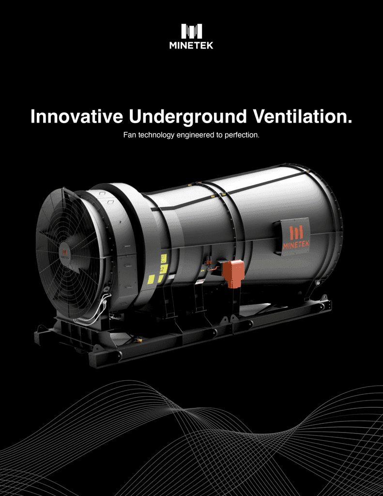 Freelance brochure design for a mining equipment company - cover page