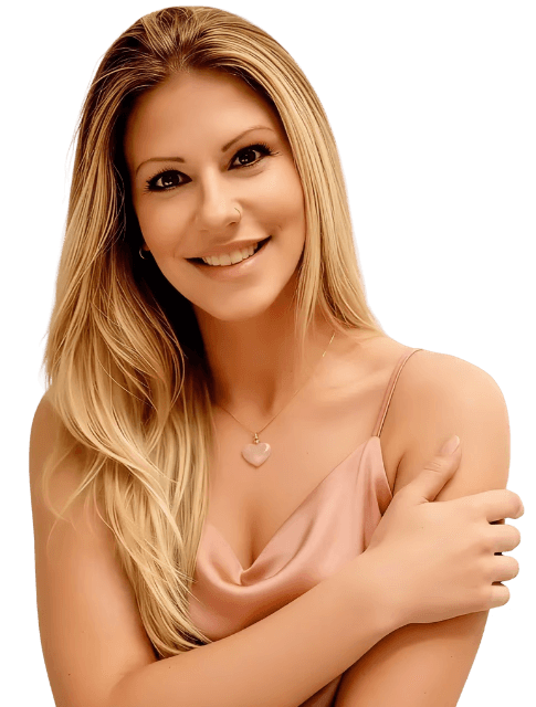 Mari Morales em composição editorial para orientação personalizada em beleza e skincare Mary Kay