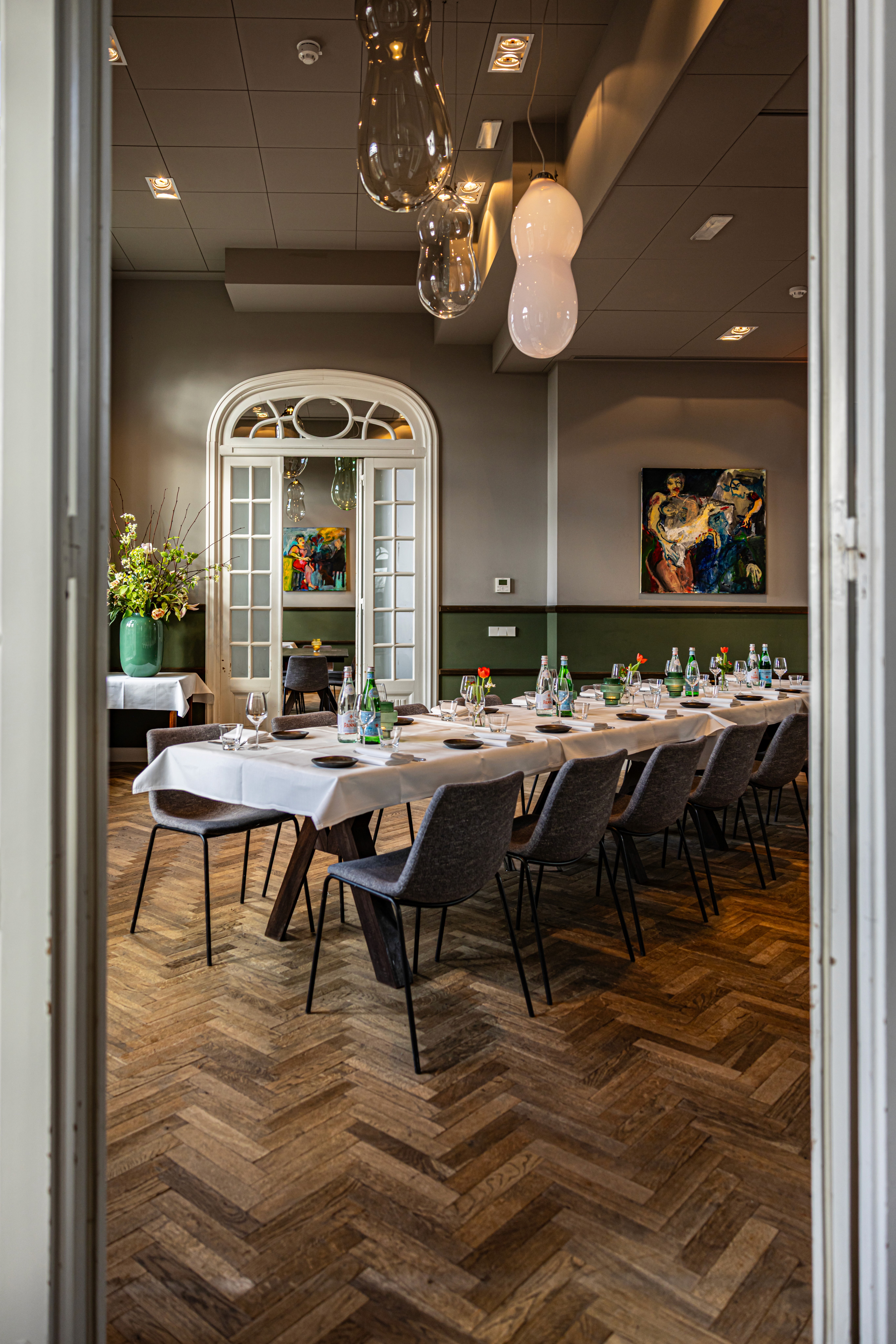 mountains and the lake landscape