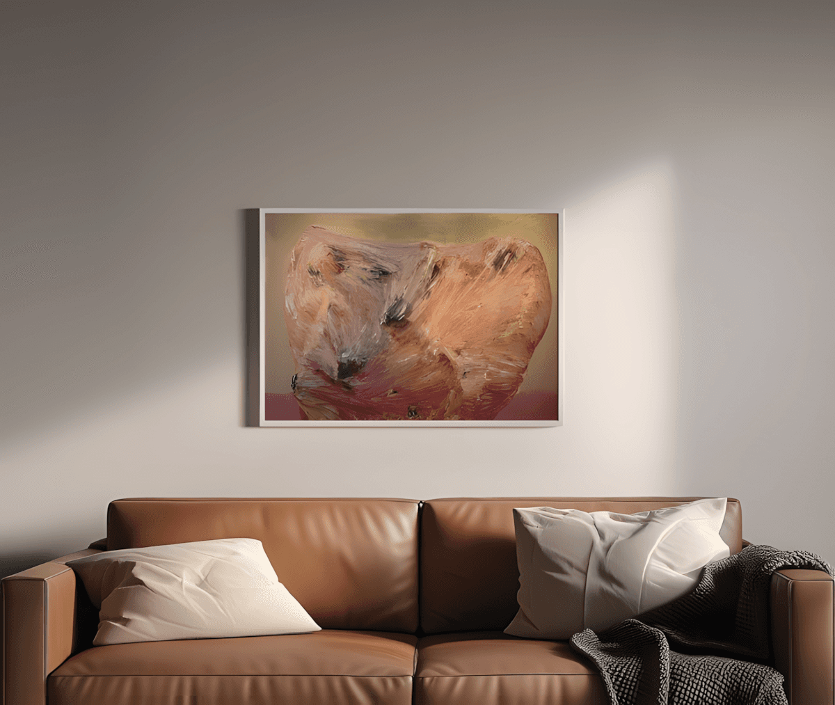 premium art poster and canvas prints, with originals available, from QART , of the artwork " Lonely Herd "