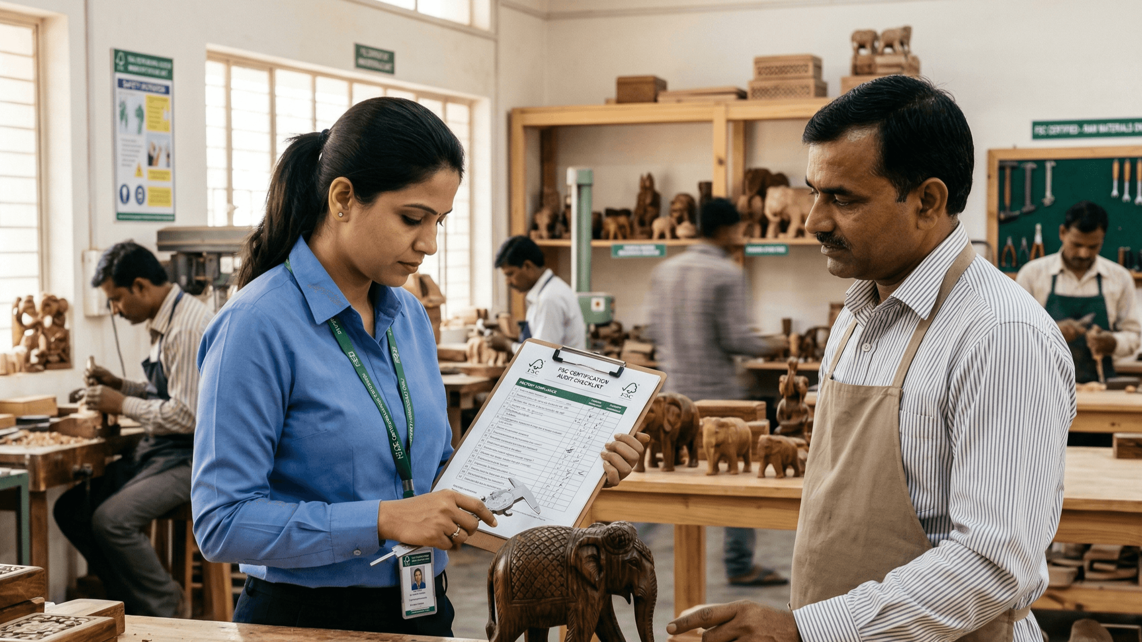 Checking list for manufacturing.