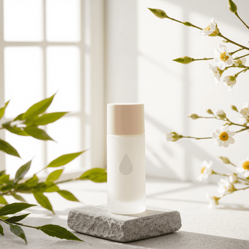 product photography of a bottle of skincare serum for hydration