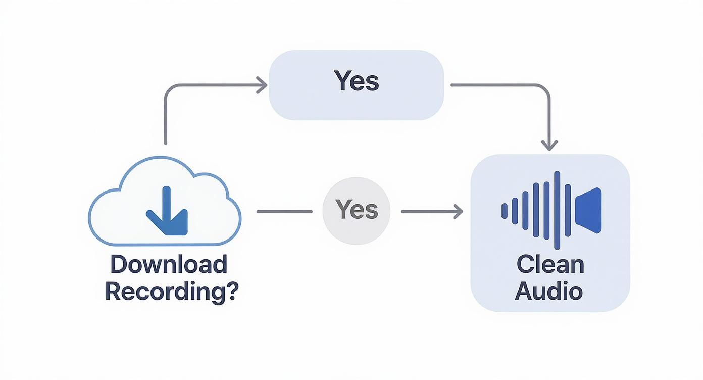 Infographic about transcribe zoom recordings