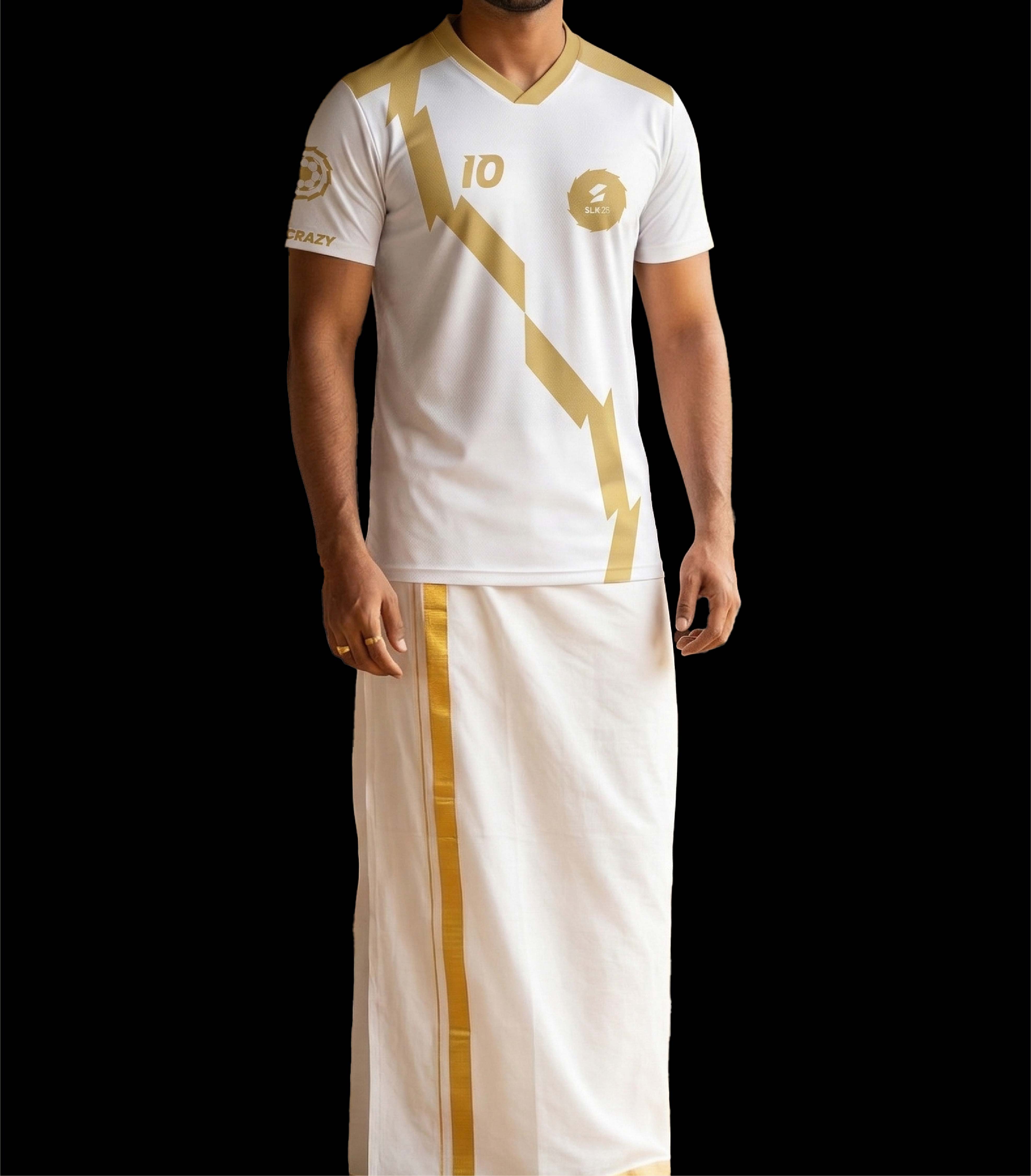 Super League Kerala brand system by BMEG, focusing on the iconic "Super Crazy" red aesthetic and culturally rooted football graphics that reject generic global sports styles for local belief.