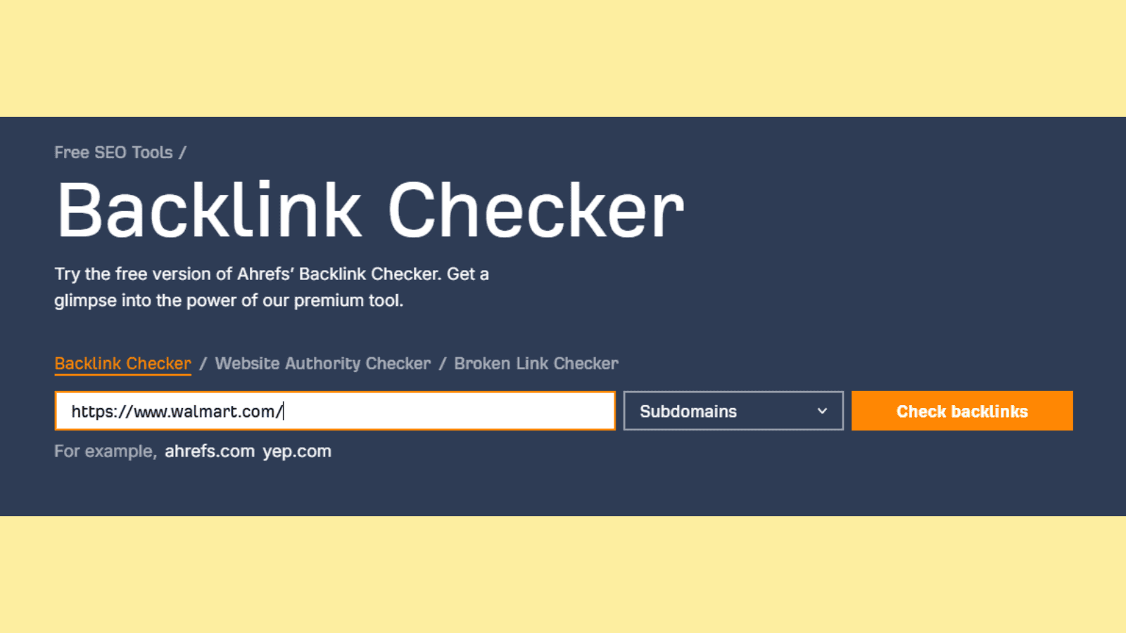 Backlink Checker