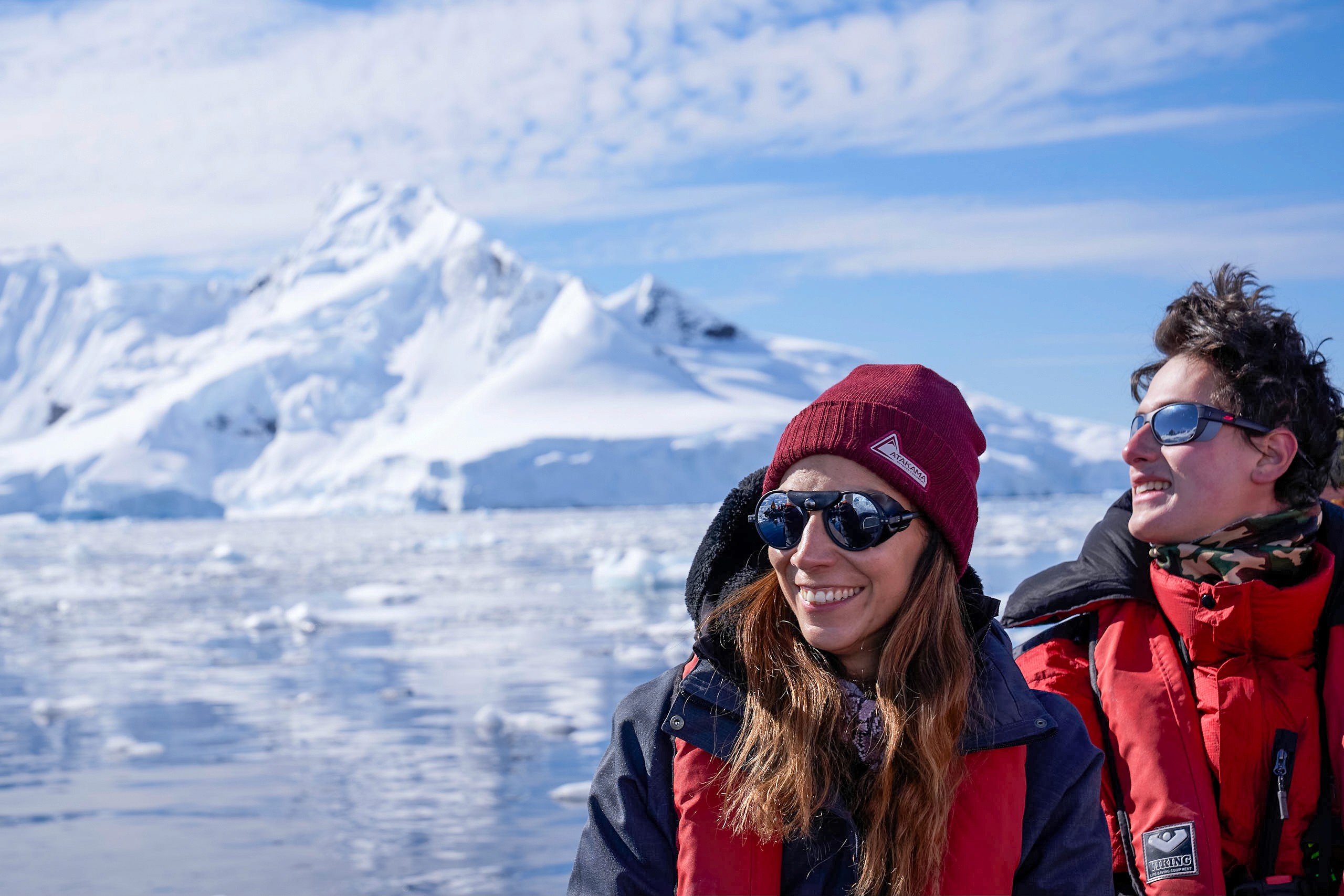 Couple in Antarctica