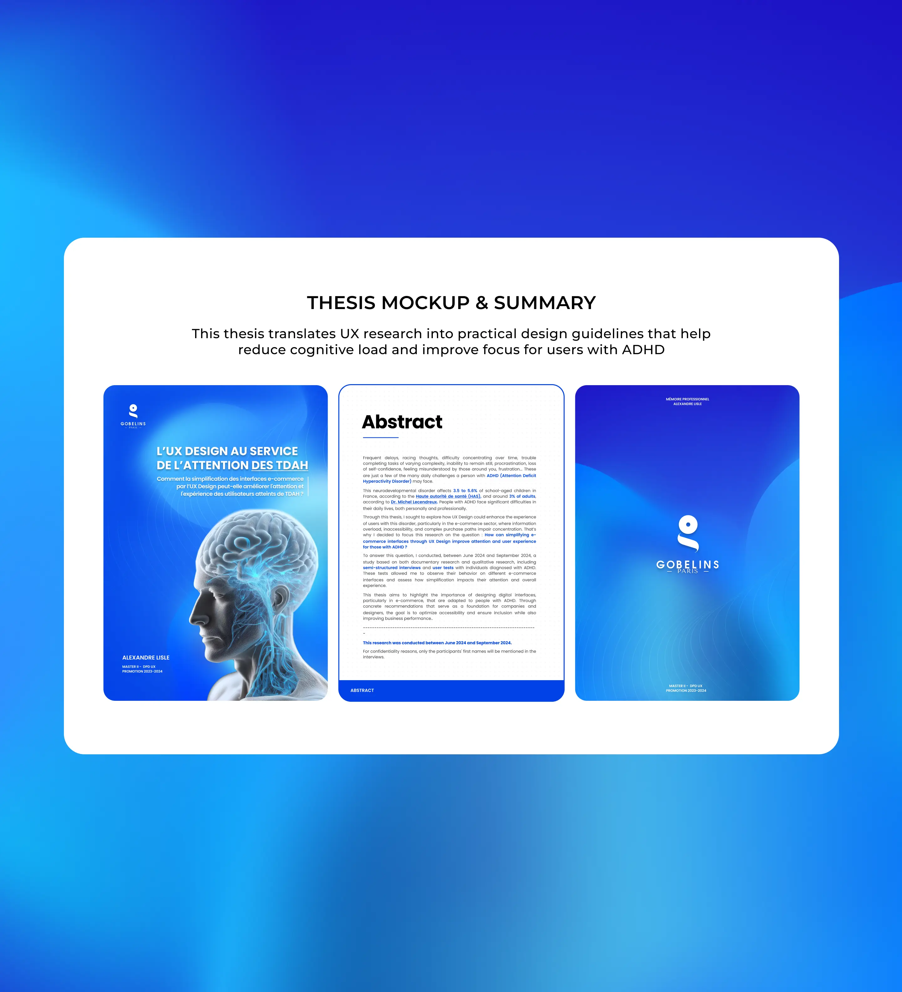 Thesis Mockup & Summary