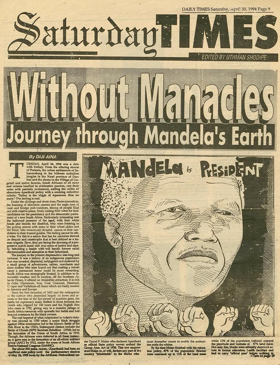 Victor Ekpuk Illustrations Daily Times newspapaer