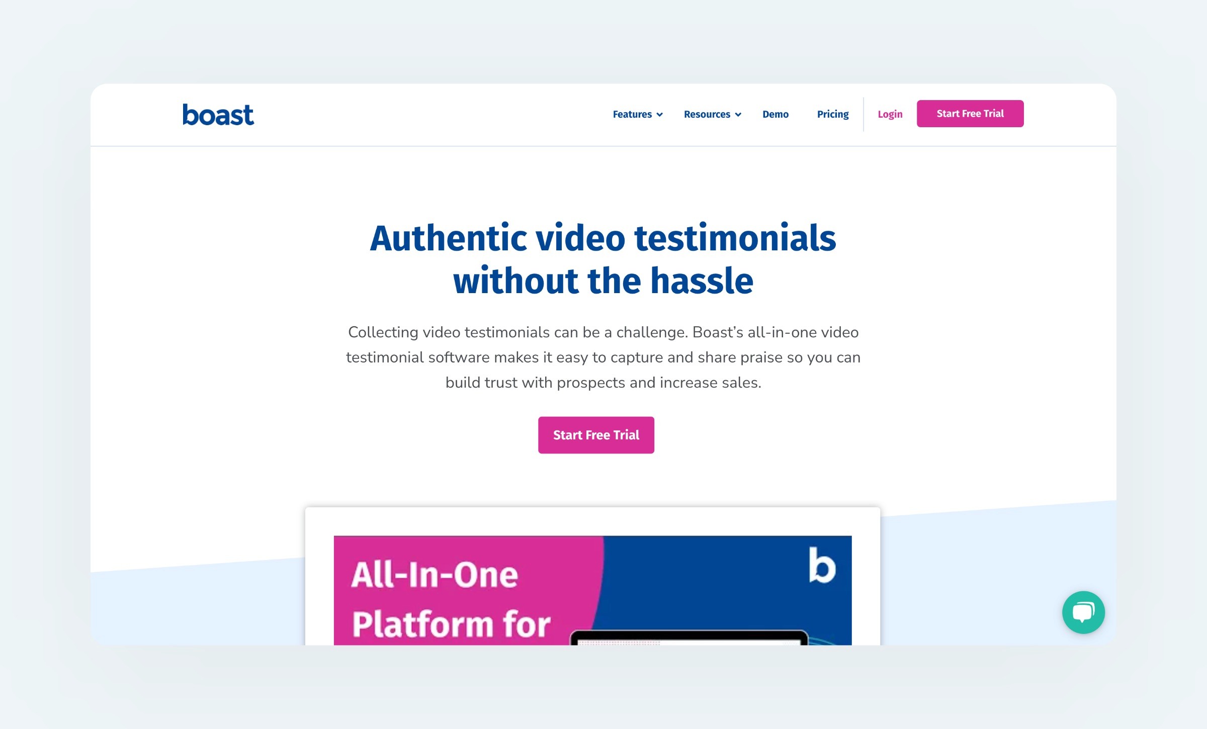 boast.io testimonial collection software