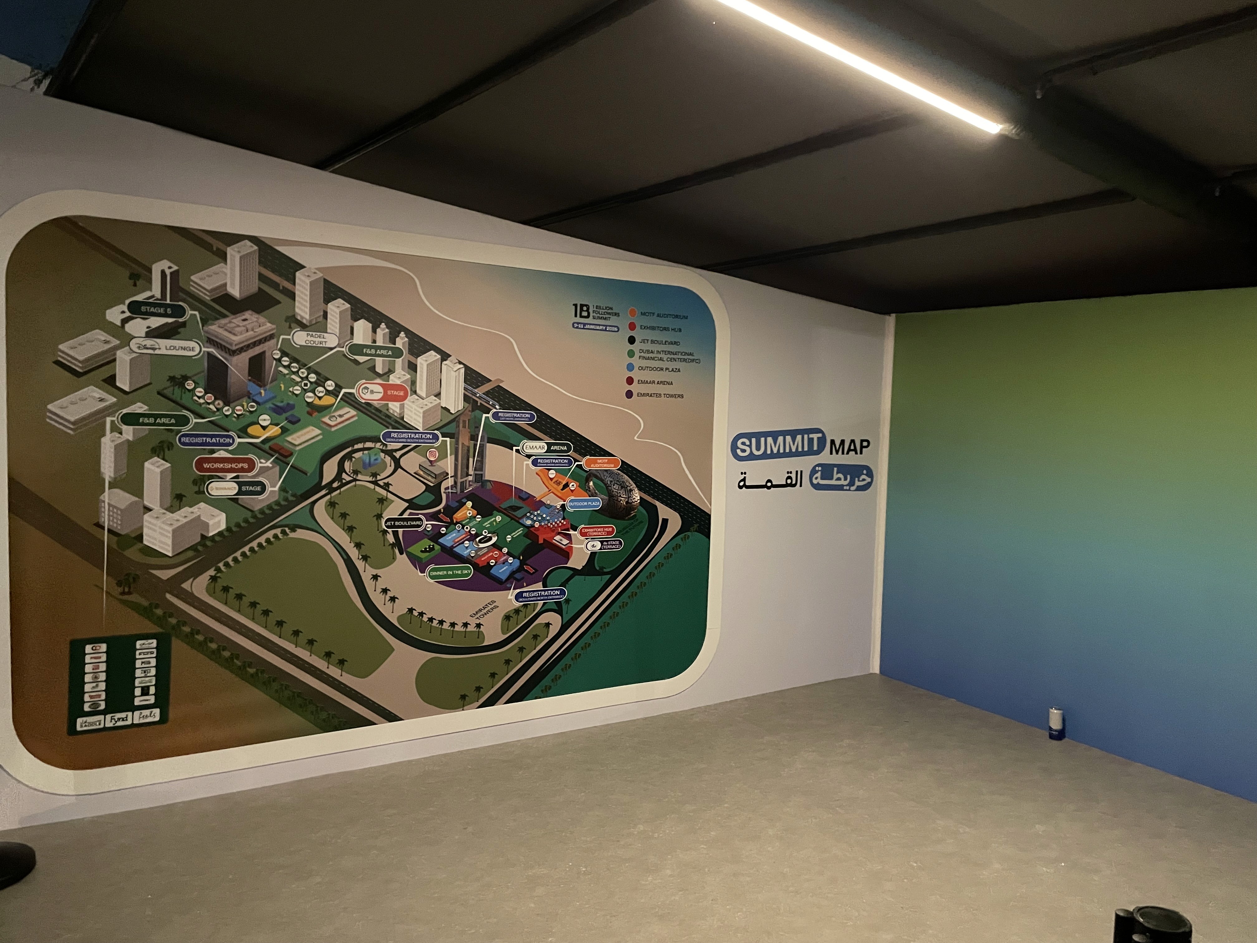 1 Billion Followers Summit - Event Map