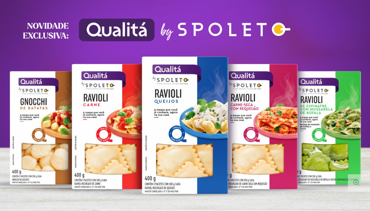 Qualitá e Spoleto firmam parceria inédita e lançam linha de massas congeladas