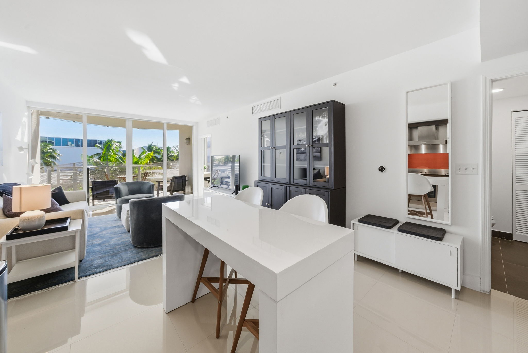 flat lay shot of spa amenities by the bathtub