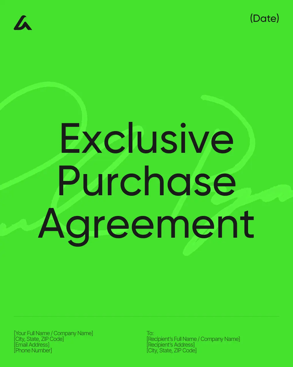 Exclusive Purchase Agreement