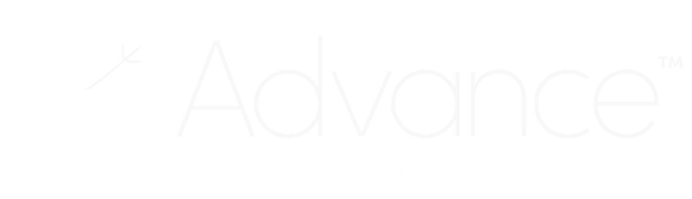 advance childcare logo white