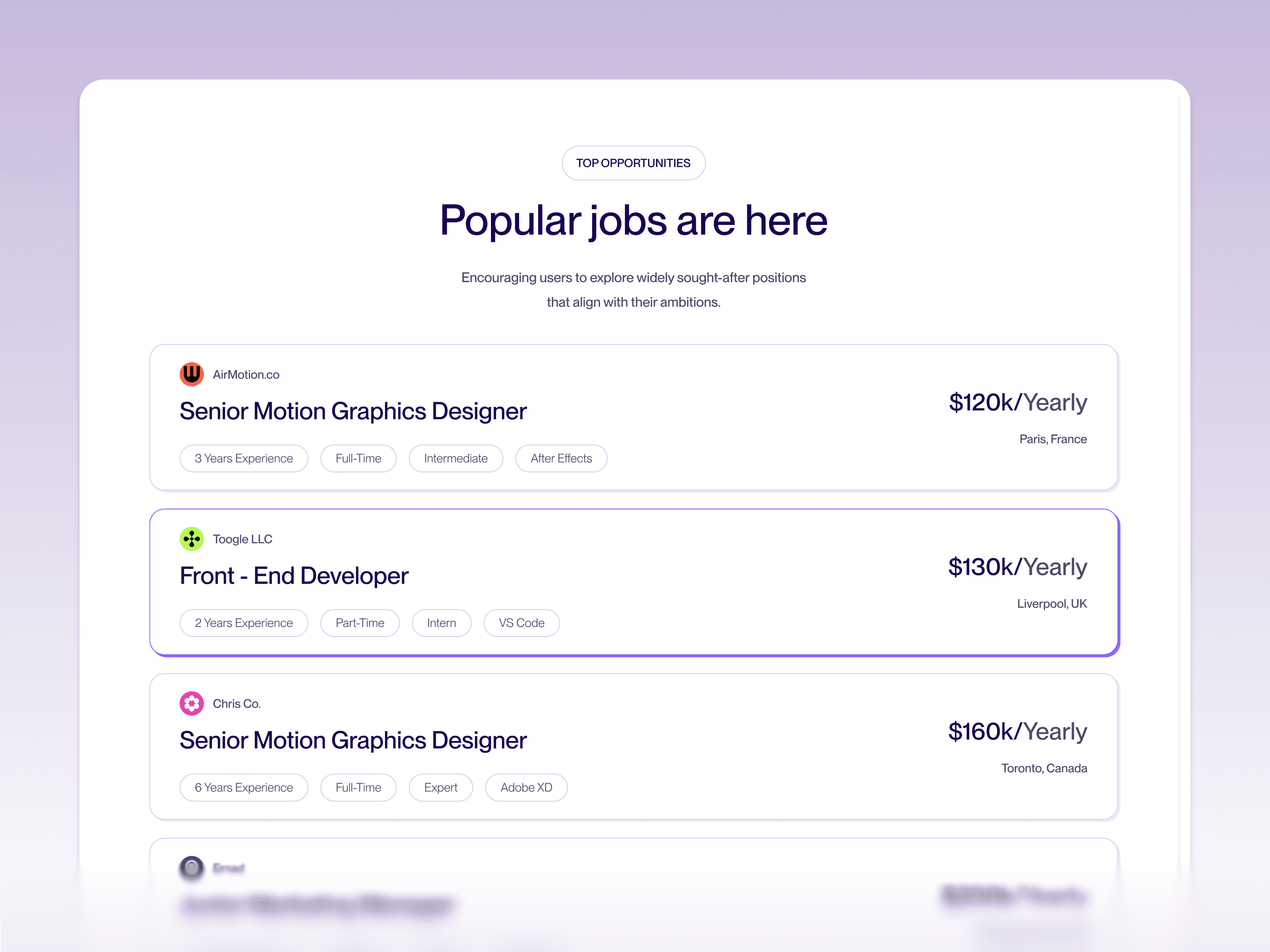 framer hiring agency template