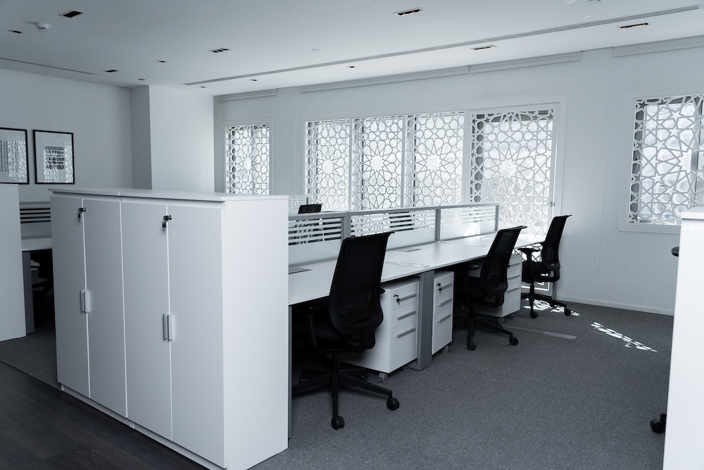 Lobby entrance at DIOM Rubeen 209 headquarters in Riyadh