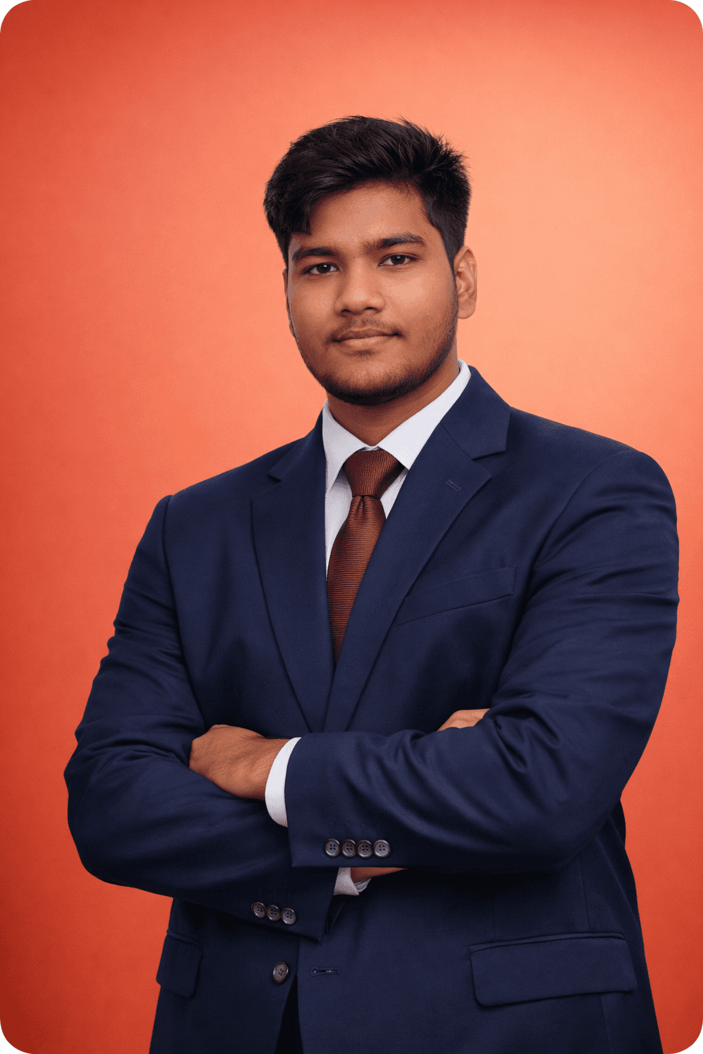 Creative designer with colorful hair