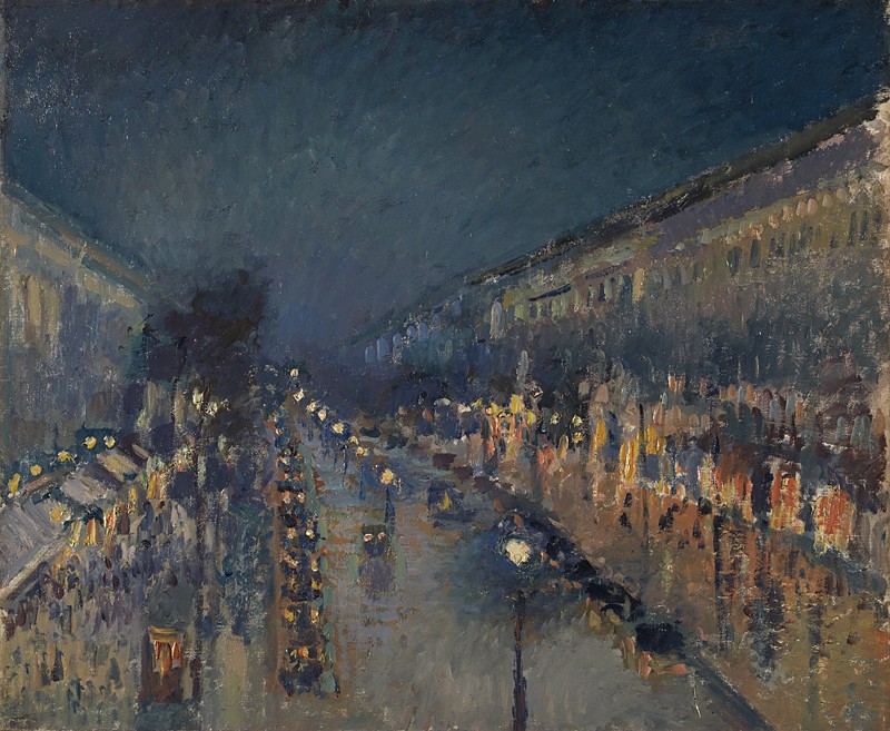 The Boulevard Montmartre at Night (1897) 