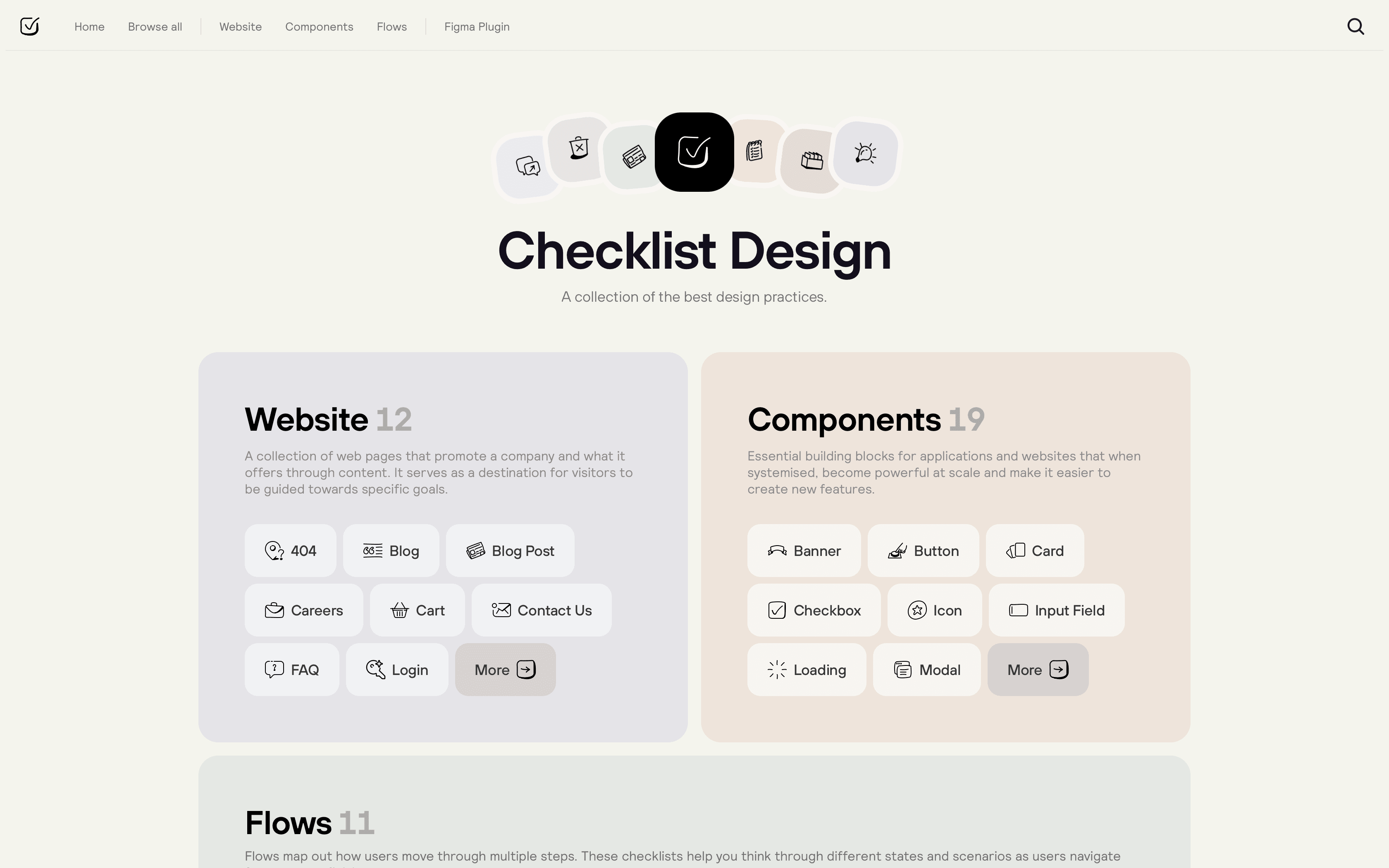 Checklist Design Thumb