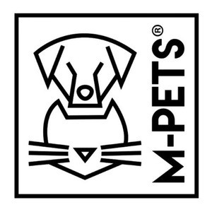 شعار العلامة التجارية لمنتجات الأليفة إم-بيتس (M-pets)