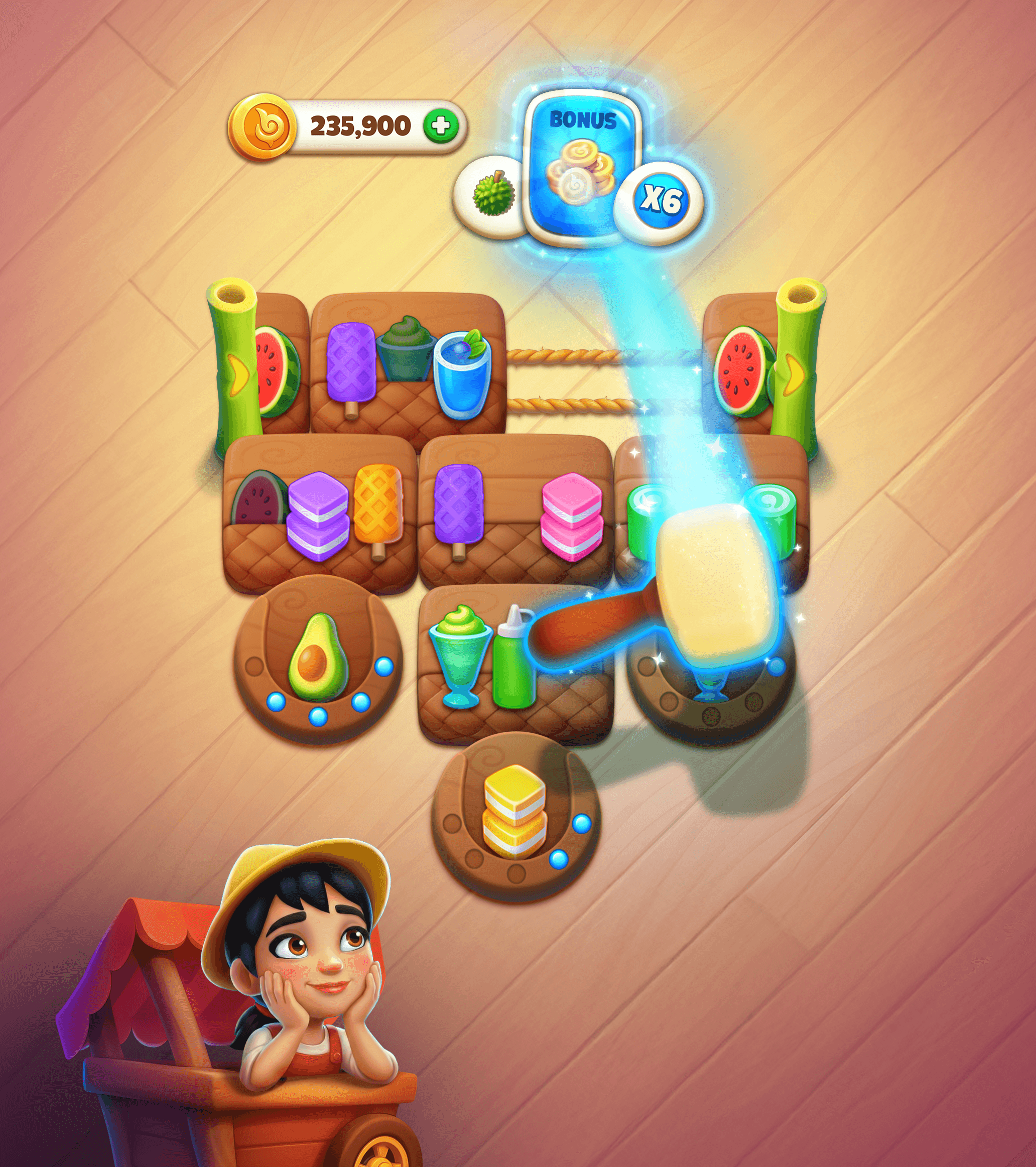 The house adaptive environment in the core game board.