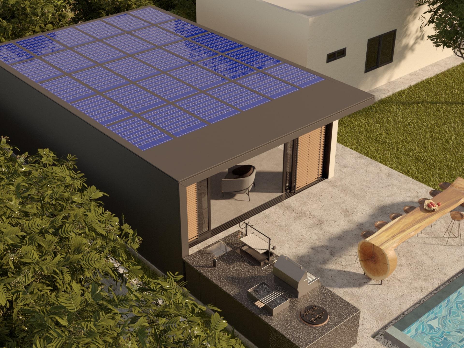 A picture of blueprints stacked on top of each other showing construction documents for a residential project.
