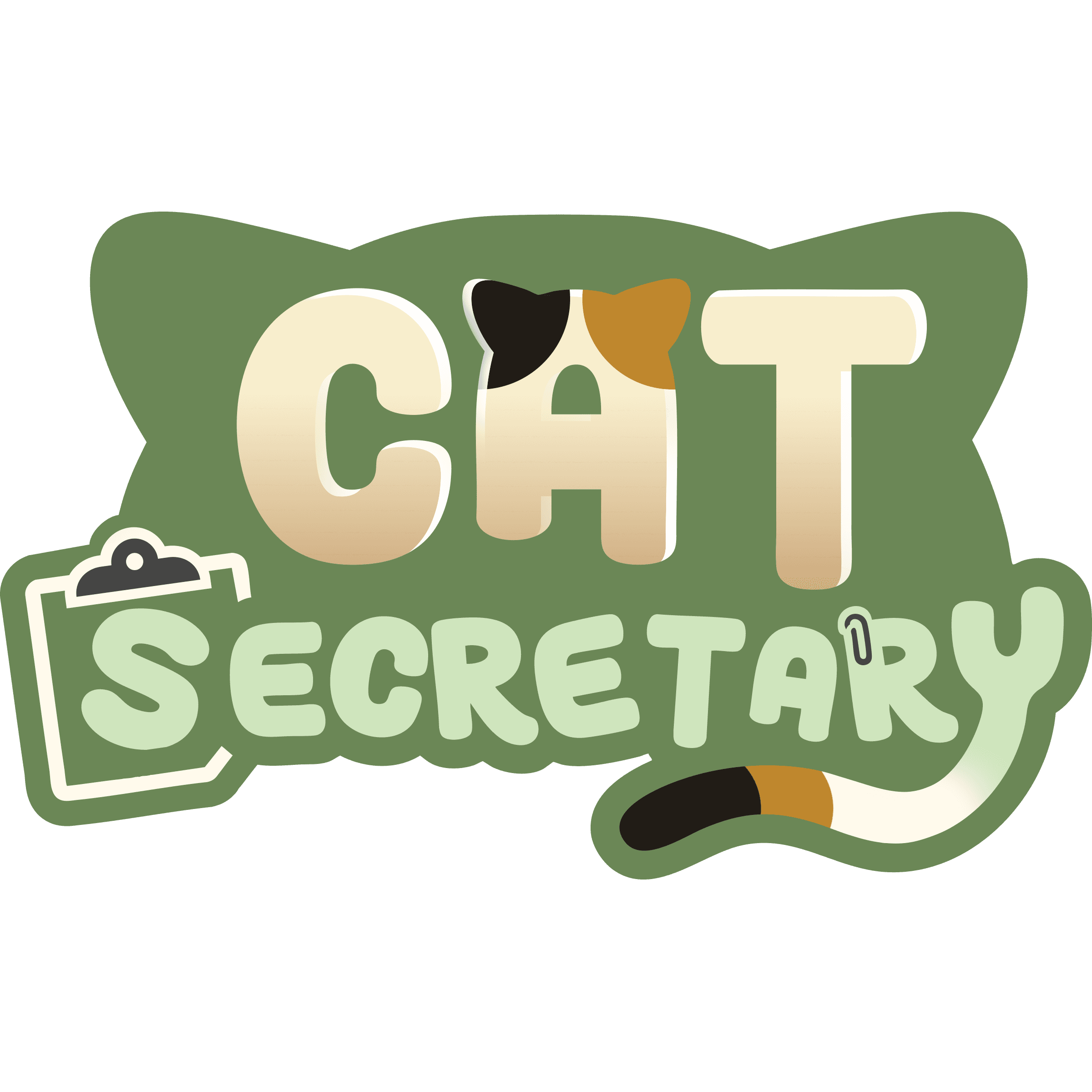 Cat Secetary game logo