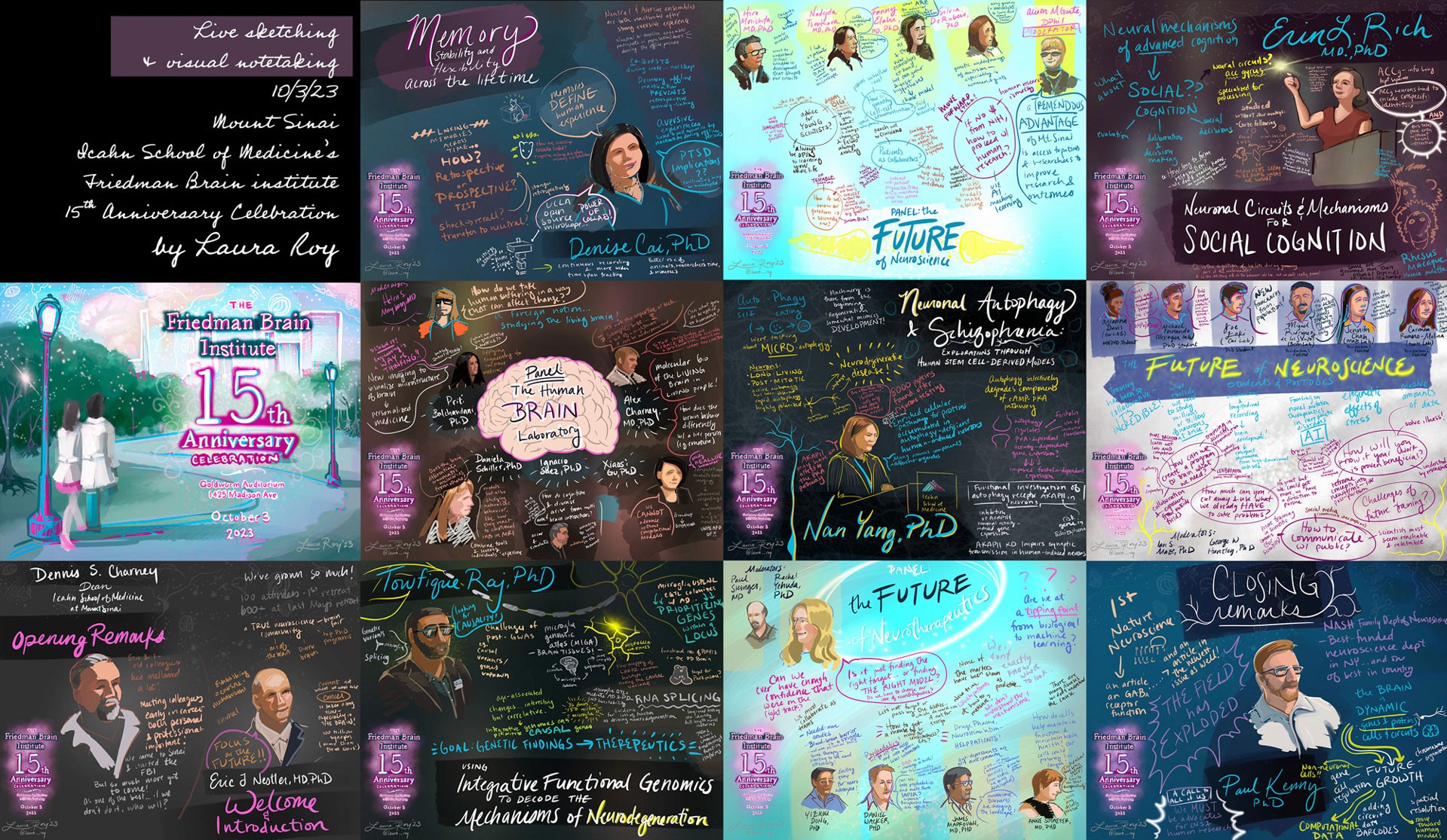 Friedman Brain Institute 15th Anniversary: Visual Note-taking