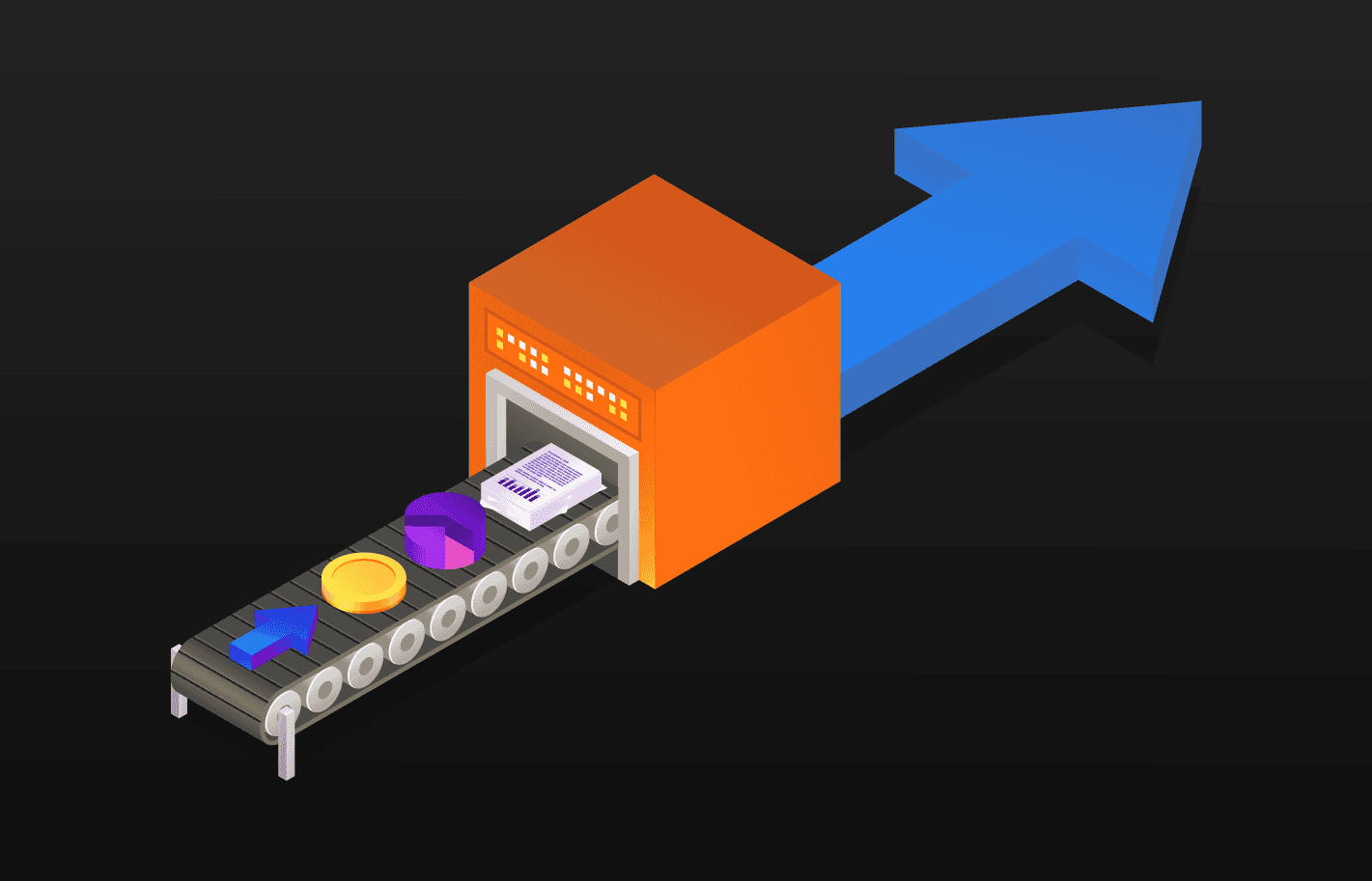 Envelope containing recommendations like “Fix churn spike” and “Action,” symbolizing actionable insights.