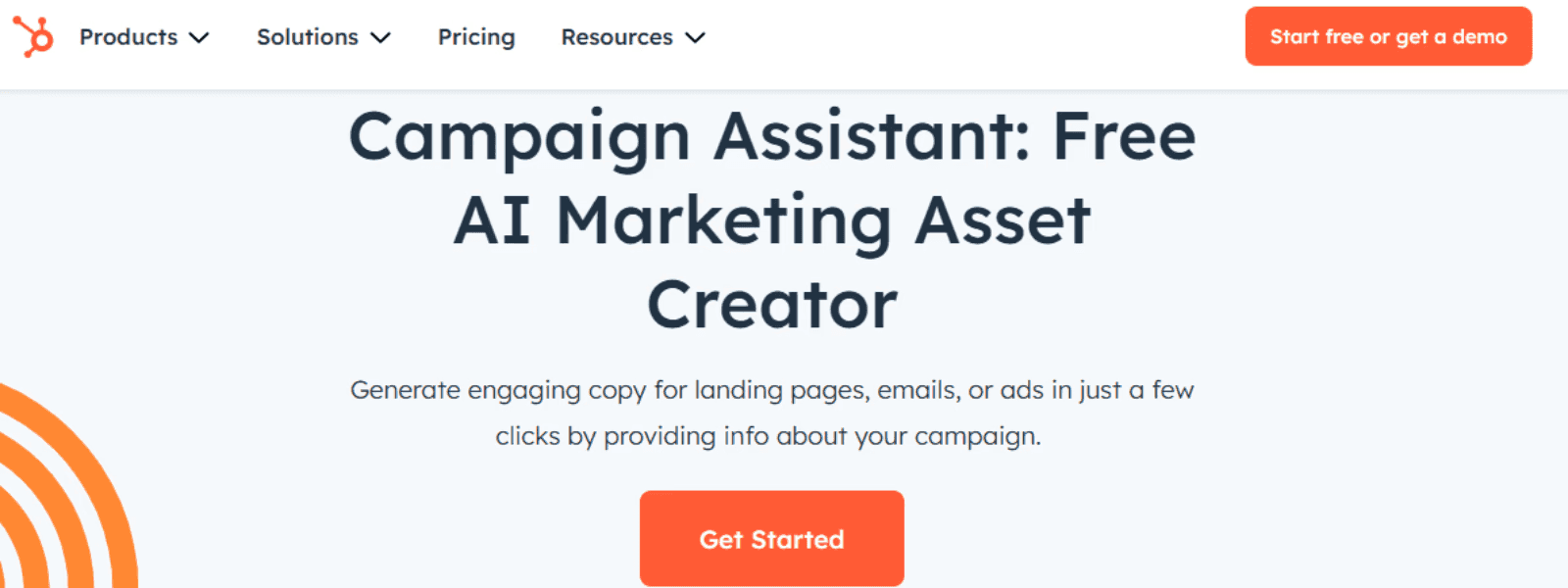 HubSpot Campaign for landing page copy that converts