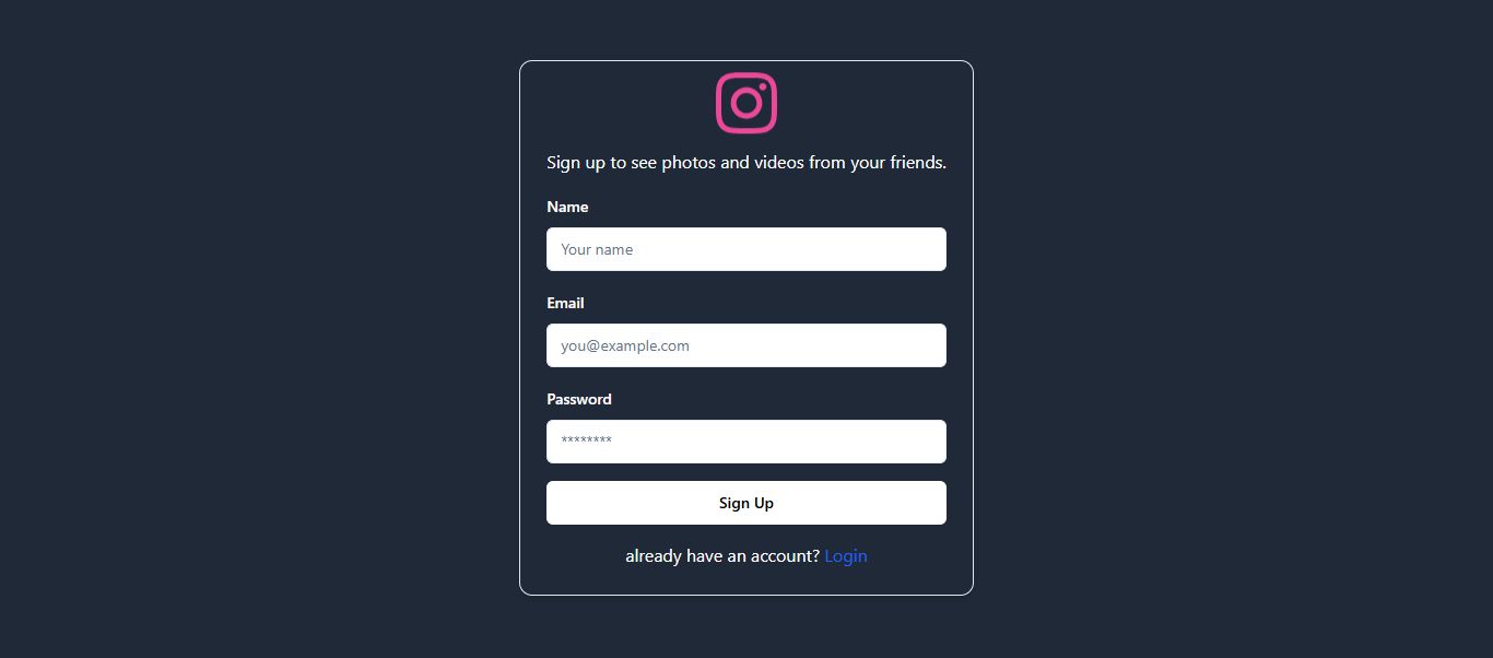 Goal for InstaGram Clone