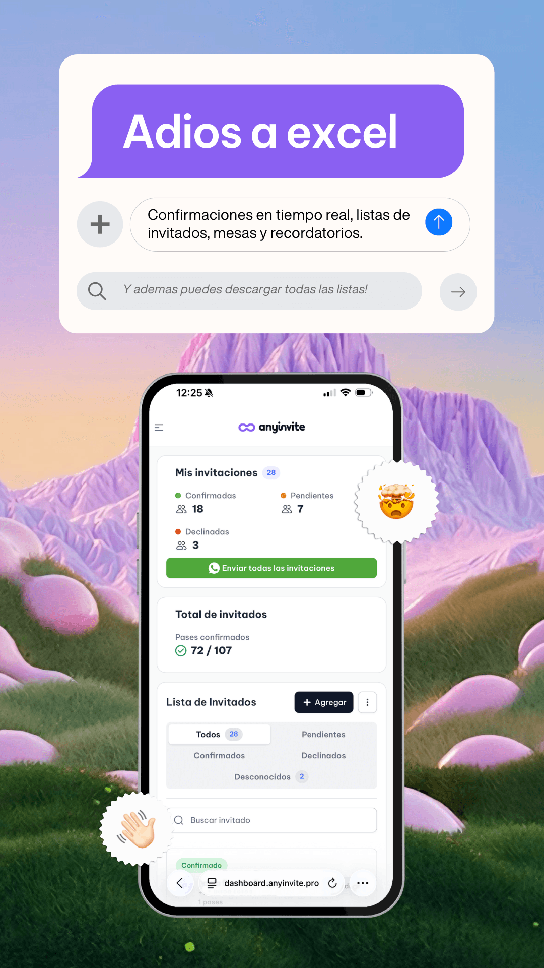 Dreamlike macro photograph of translucent wildflowers glowing in ethereal shades of neon pink and electric blue