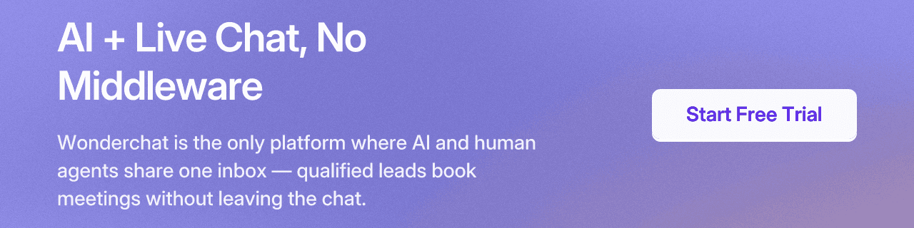 AI + Live Chat, No Middleware