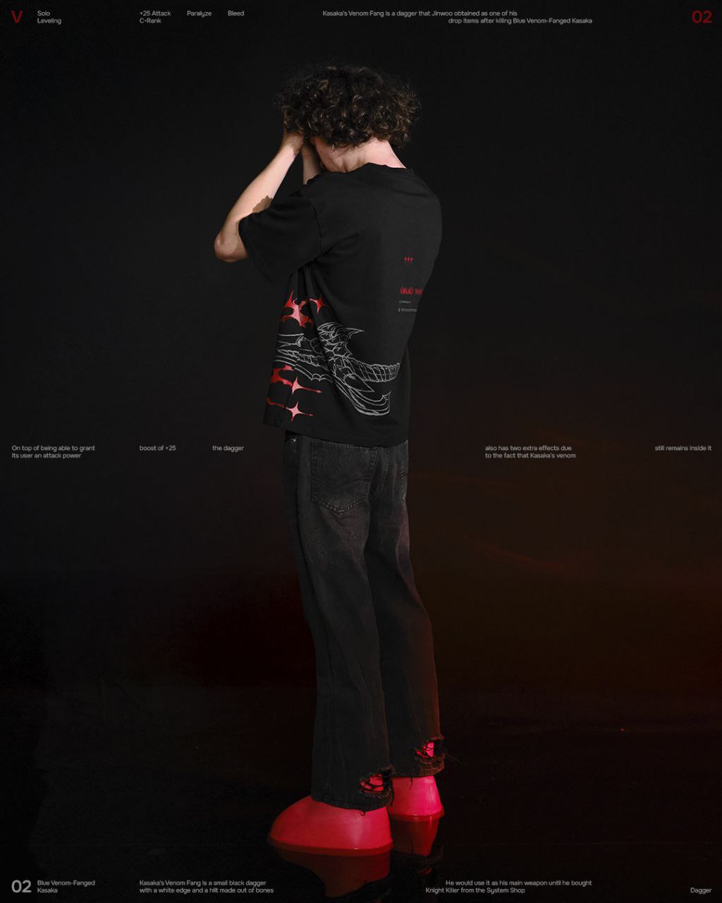 Venomous Blade / Solo Leveling Oversized Tee