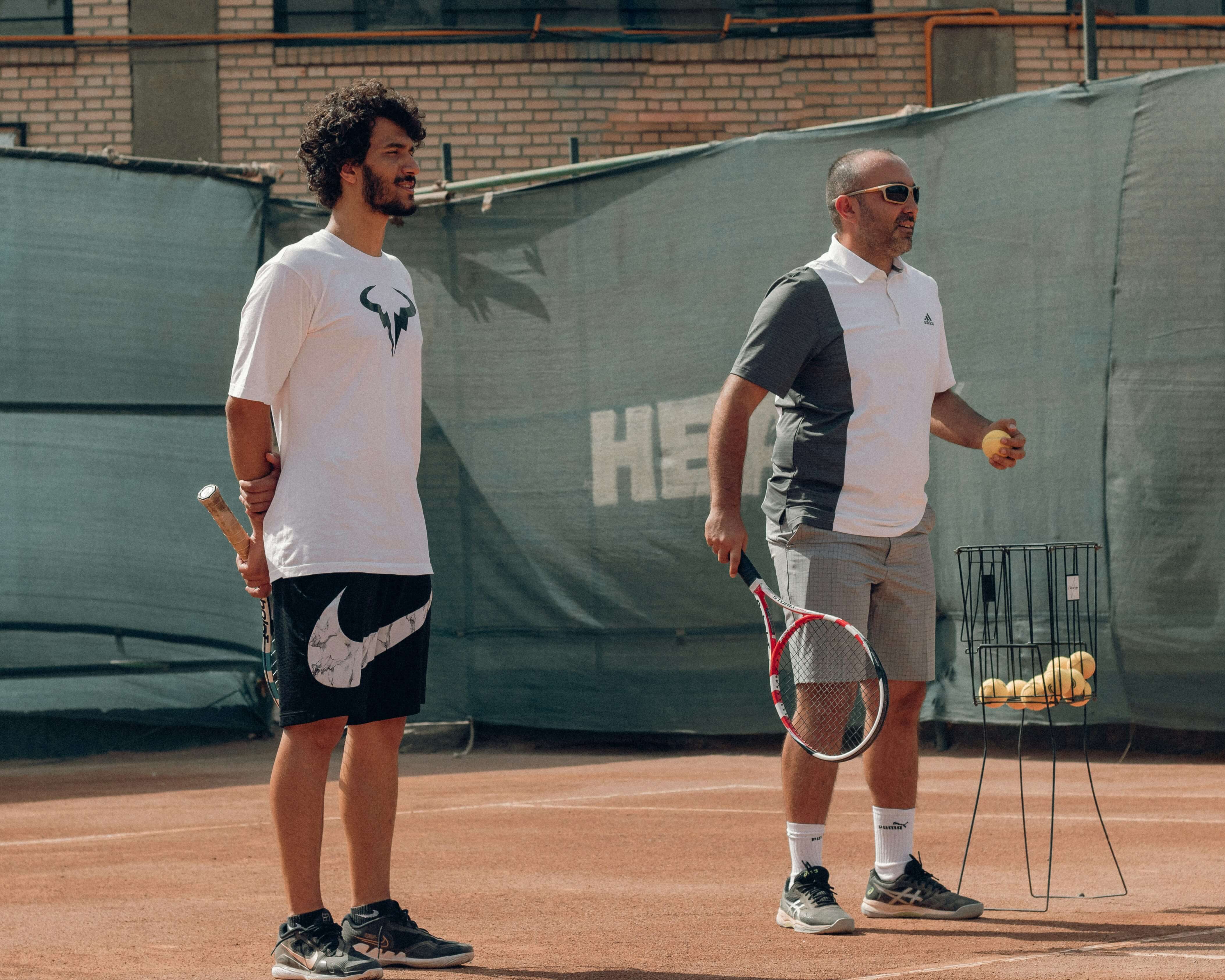 tennis lesson coach