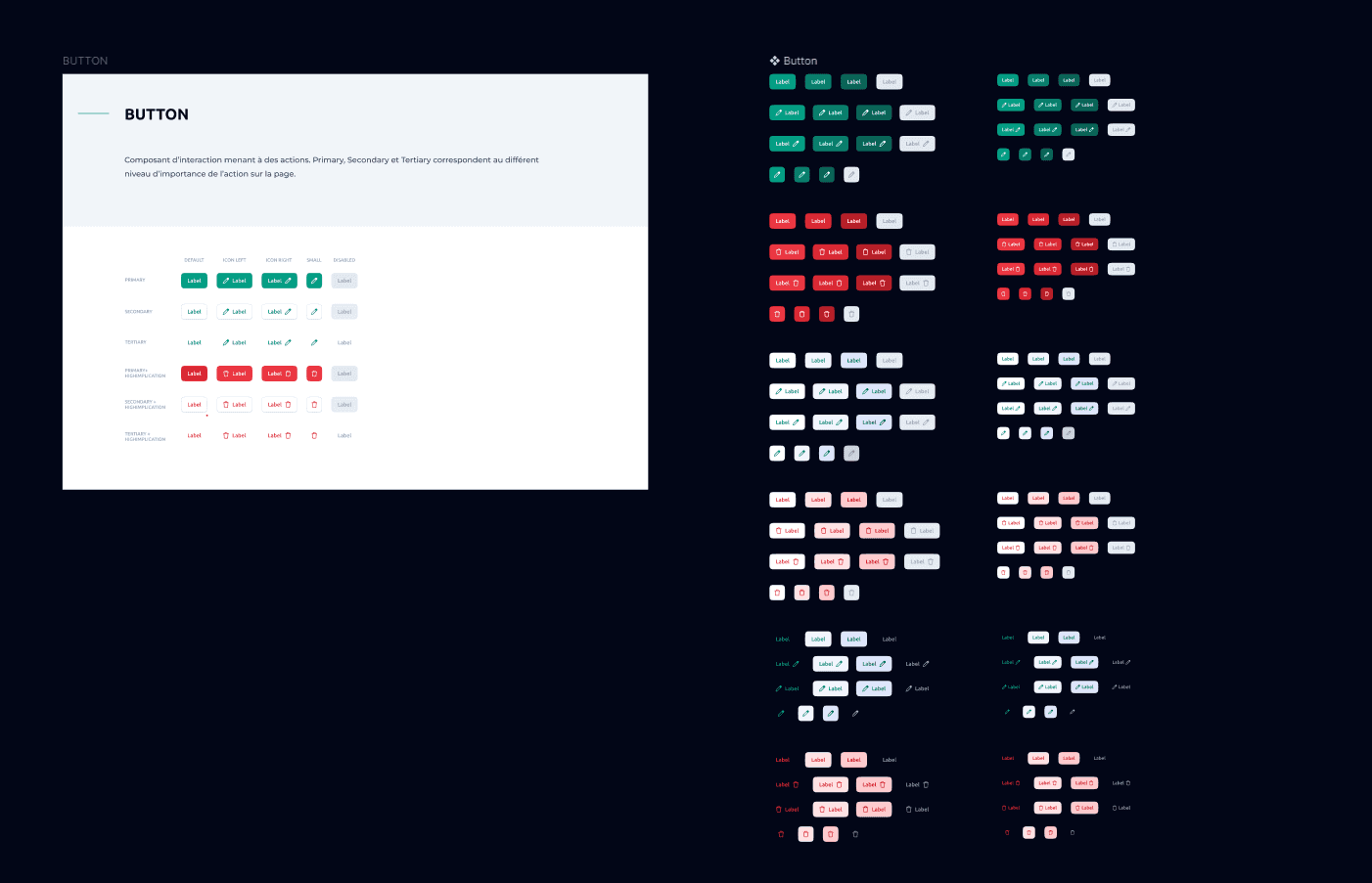 Every buttons' variable