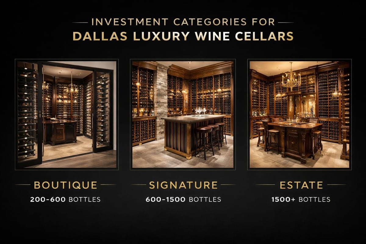 Wine cellar design tiers