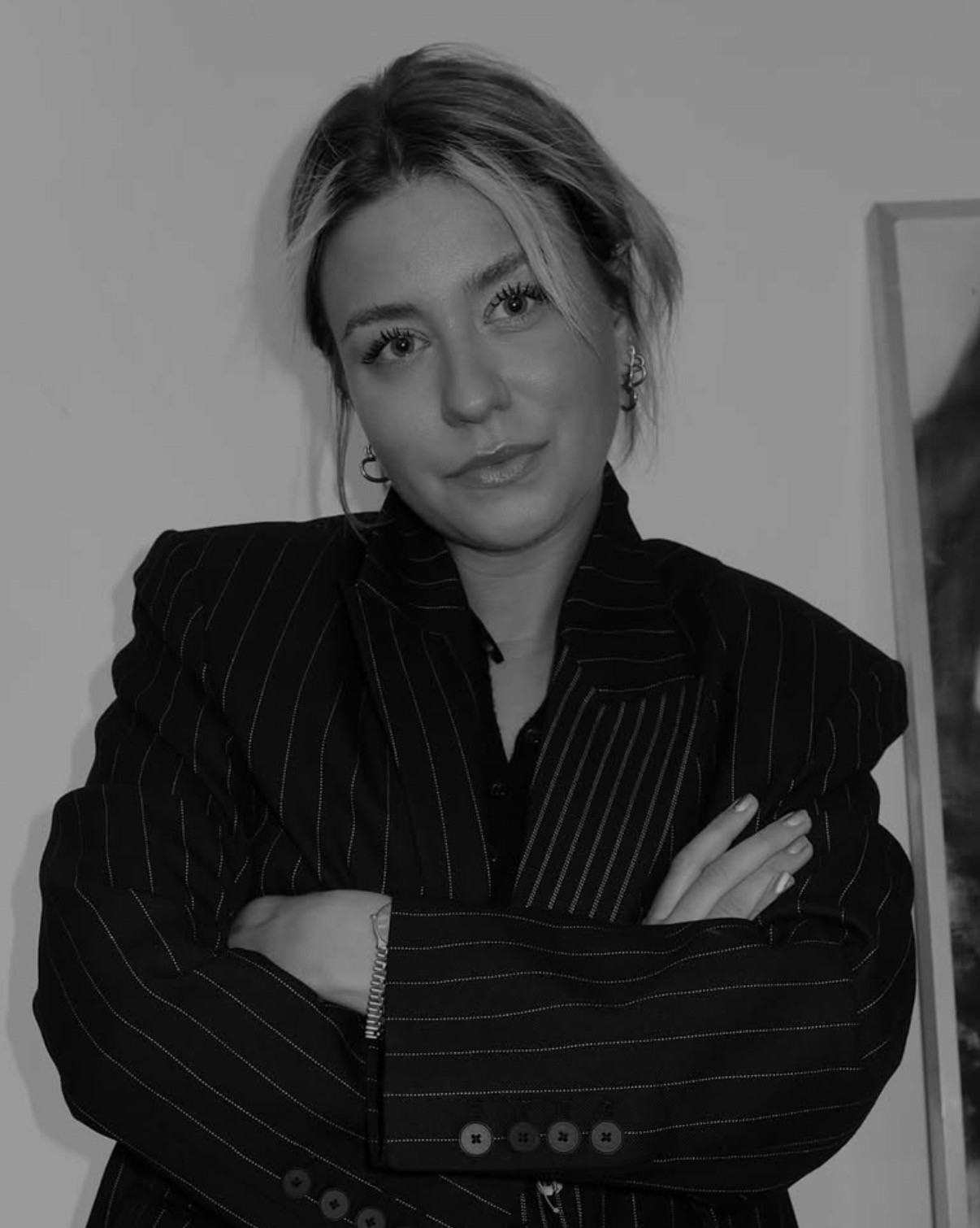 Portrait of portfolio creator – front view