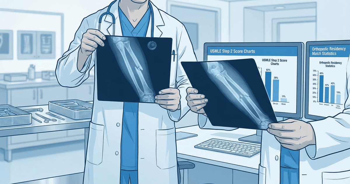 Cover: How Competitive Is Orthopedic Surgery Residency? Step 2 Score, Stats & Match Tips 2026