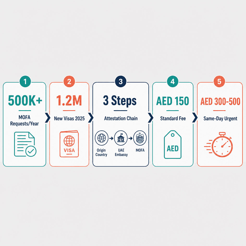 Infographic: Document Attestation Dubai - Complete Guide for 2026