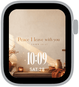 sanctuary amber Apple Watch face preview 4 featuring autumn.