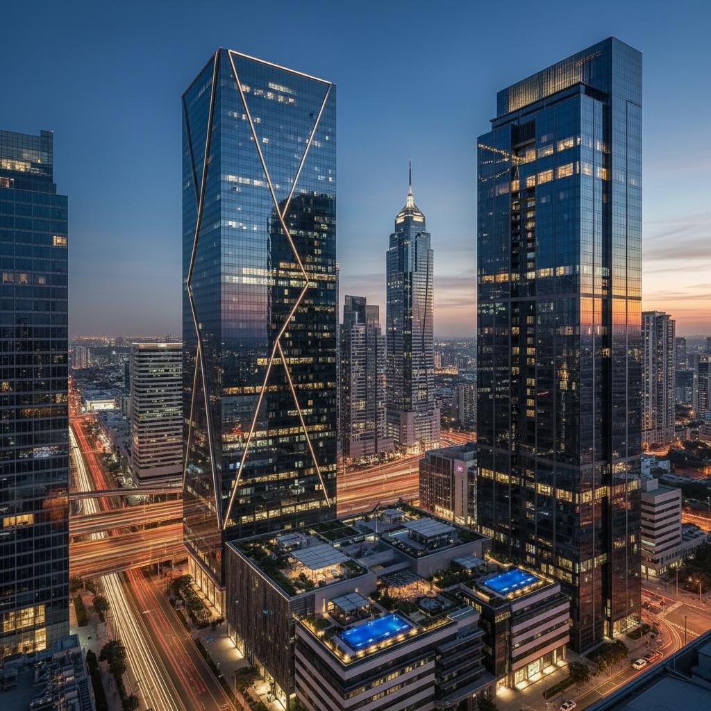 High-rise commercial building