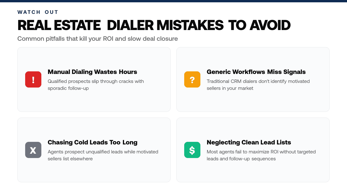 Best Real Estate Dialer Software — warning-callouts