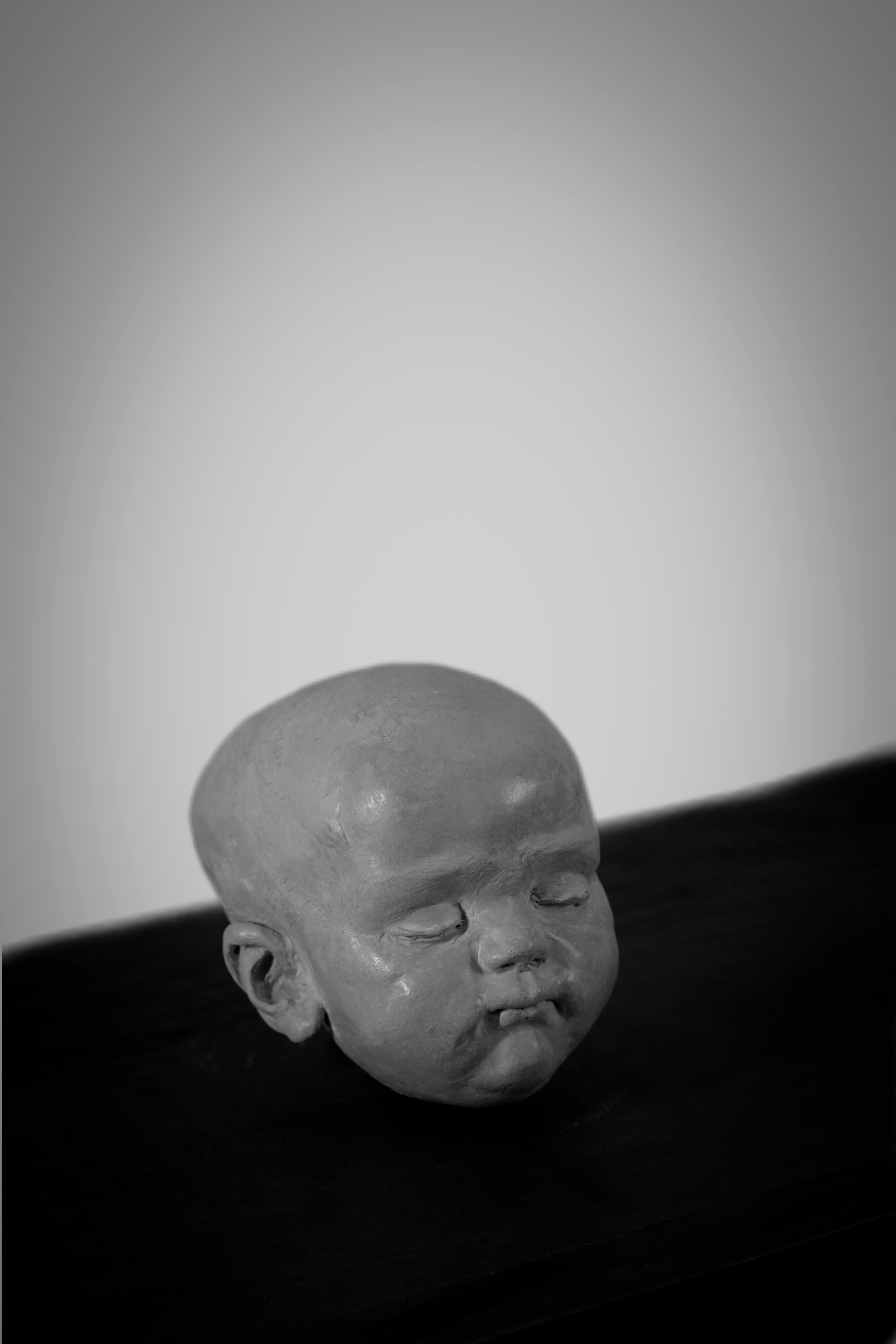 child head sculpture