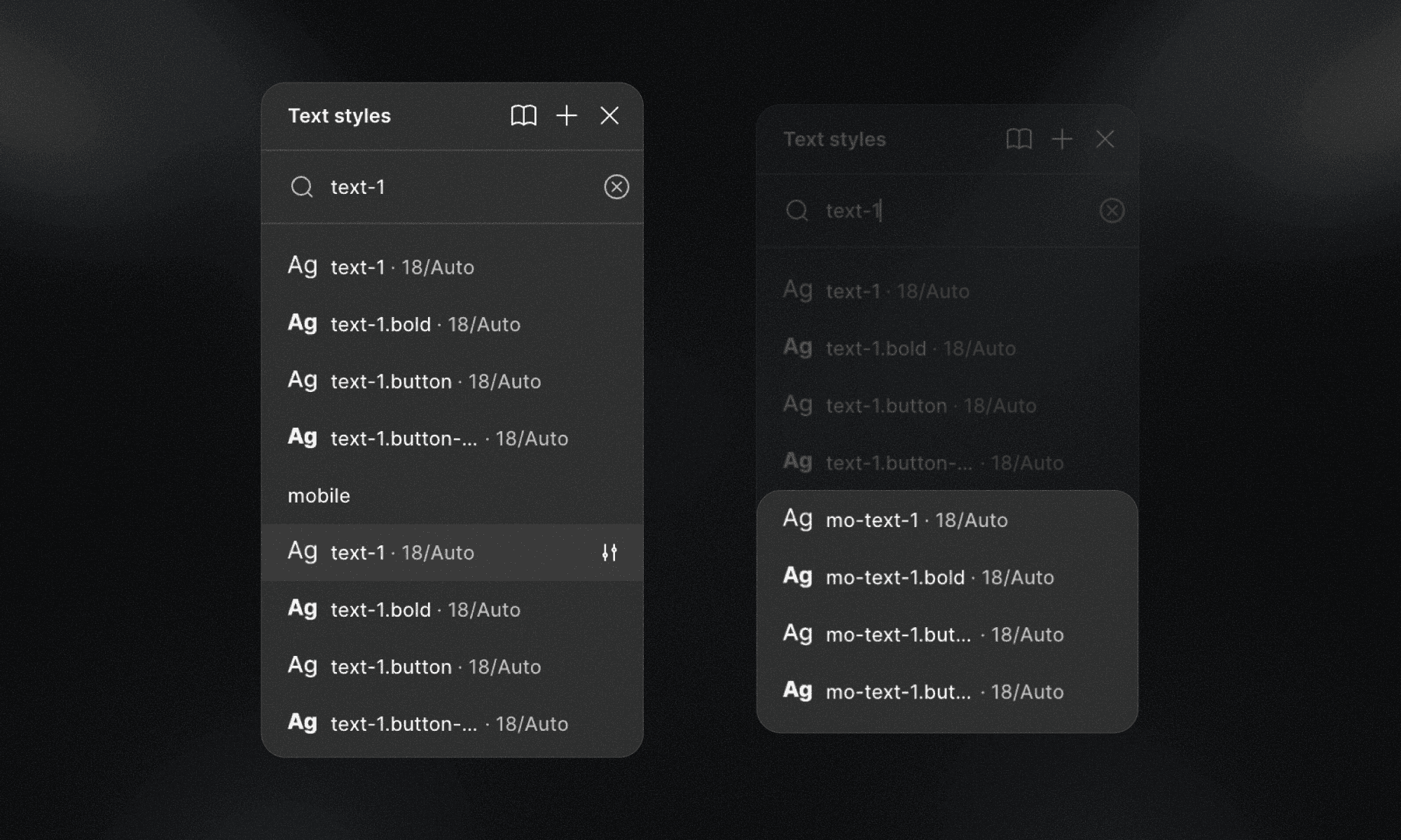 grouping responsive modifiers